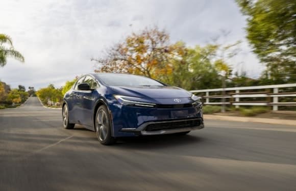 front of 2023 Prius courtesy of Toyota