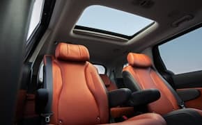 2023 Kia Carnival middle seats interior and sunroof above