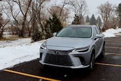 2023 Lexus RX 350h front and side view