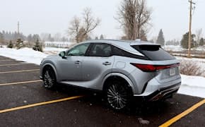 2023 Lexus RX 350h back and side view
