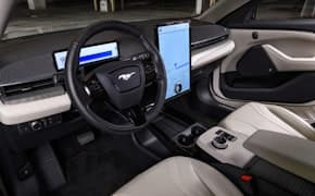 2023 Ford Mustang Mach-E dashboard and front seat