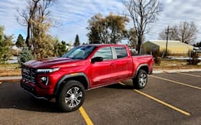 2023 GMC Canyon AT4 front and side view