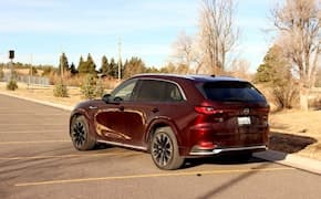 2024 Mazda CX-90 side and back view