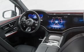 2024 Mercedes Benz EQE SUV front seat and dashboard
