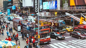 Crowded Times Square New York