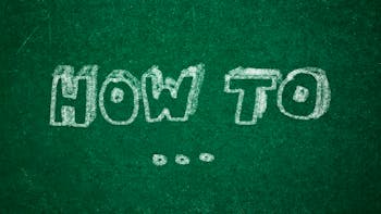 How to written on a green chalkboard