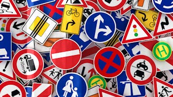 Collage of traffic signs