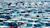 Several cars parked