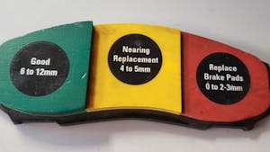 Brake display pad