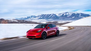 Tesla Model Y front side view