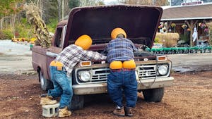Pumpkins built as mechanics